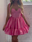 Elegant Straps A-line Satin Azalea Short Homecoming Dresses Online, HD0665