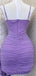 Elegant Spaghetti Straps Mermaid Illusion Lilac Jersey Short Homecoming Dresses Online, HD0721