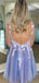 Elegant Spaghetti Straps V-neck Backless Tulle Flowers Short Homecoming Dresses Online, HD0730