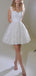 Sparkly Straps A-line Tulle Short Homecoming Dresses Online, HD0654