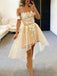 Elegant Off Shoulder A-line Tulle Short Homecoming Dresses Online, HD0711