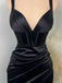 Elegant V-neck Straps Mermaid Short Satin Homecoming Dresses Online, HD0733