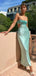 Sexy Spaghetti Straps Mermaid Spa Long Evening Prom Dress Online, OL143