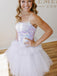 Sparkly Spaghetti Straps A-line Tulle Short Homecoming Dresses Online, HD0764