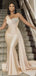Elegant One Shoulder Sleeveless Mermaid Long Satin Bridesmaid Dresses with Trailing, BG508