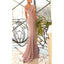 Elegant Off Shoulder Mermaid Side Slit Jersey Long Bridesmaid Dresses Online, BG659