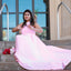 Elegant One Shoulder A-line Candy Pink Satin Bridesmaid Dresses Online, BG487