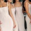 Elegant Mermaid Straps Jersey Long Bridesmaid Dresses Online, BG554