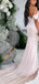 Elegant Cold Shoulder Mermaid Blush Long Bridesmaid Dresses Online, BG555