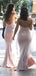 Simple Sweetheart Mermaid Sleeveless Long Pink Satin Bridesmaid Dresses Online, BG560