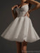 Elegant Spaghetti Straps A-line Tulle Short Homecoming Dresses Online, HD0653