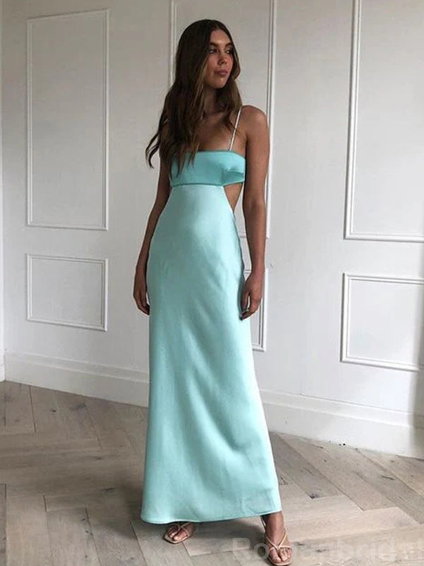 Sexy Spaghetti Straps Mermaid Spa Long Evening Prom Dress Online, OL143