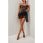 Sexy Straight Neck Mermaid Tulle Black Short Homecoming Dresses Online, HD0668