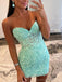 Elegant Sweetheart Mermaid White Lace Short Homecoming Dresses Online, HD0648