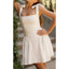 Elegant Straps Square Neck Ivory Short Homecoming Dresses Online, HD0669