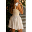 Elegant Straps Square Neck Ivory Short Homecoming Dresses Online, HD0669