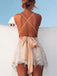 Sparkly Deep V-neck Cross Back A-line Short Homecoming Dresses Online, HD0619