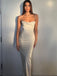 Elegant Mermaid Spaghetti Straps Ivory Prom Dresses Evening Dresses Online, OL698