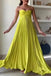 Soft Sweetheart Sleeveless A-line Chiffon Evening Prom Dresses Online, OLP1001