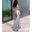 Elegant Silver Sweetheart Mermaid Side Slit Long Prom Dress Ideas, Evening Party Dresses, OLP1686