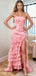 Elegant Pink Sweetheart A-Line Long Prom Dress Ideas, Evening Party Dresses, OLP1680
