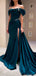 Elegant Dark Green Spaghetti Strap Mermaid Long Prom Dress Ideas, Evening Party Dresses, OLP1623