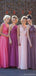 Elegant Mismatched Sleeveless A-Line Long Bridesmaid Dresses Online, BG901