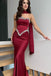 Elegant Burgundy Sweetheart Mermaid Long Prom Dress Ideas, Evening Party Dresses, OLP1608