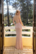 Sparkling Pink Sequin Mermaid Prom Dress Square Neck Thin Straps Gown,OLP1990