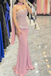 Elegant Pink Sweetheart Mermaid Long Prom Dress Ideas, Evening Party Dresses, OLP1636