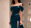 Elegant Dark Green Spaghetti Strap Mermaid Long Prom Dress Ideas, Evening Party Dresses, OLP1623