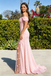 Romantic Off-the-Shoulder Sweetheart Ruched Pink Prom Gown with Floral Leg Slit,OLP2188