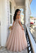 Pretty Pink Off Shoulder Beaded Prom Dress Floor Length Mermaid Gown,OLP2408