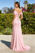 Romantic Off-the-Shoulder Sweetheart Ruched Pink Prom Gown with Floral Leg Slit,OLP2188