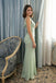 Modern Sage Green One-Shoulder Mermaid Evening Gown with Draped Ruched Fabric,OLP2369