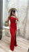 Chic One Shoulder Ruched Satin Prom Dress with Crystal Trim,OLP1815