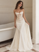 Classy Ivory Strapless Lace Corset Satin Mermaid Long Wedding Dresses,WD0679