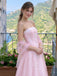 Stunning Pink Strapless Floral Embroidered Prom Dress A-Line Long Tulle Gown,OLP2444