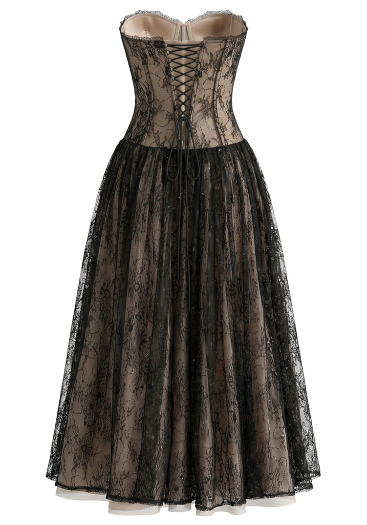 Beautiful Lace Prom Dress with Butterflies Romantic Sweetheart A Line Gown,OLP2230