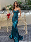 Modern Teal Metallic Strapless Corset Prom Dress for Fancy Evening Events,OLP2300