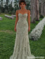 Vintage Sage Green Prom Gown Unique 3D Floral Appliques Corset Bodice,OLP2193