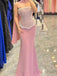 Elegant Pink Sweetheart Mermaid Long Prom Dress Ideas, Evening Party Dresses, OLP1636