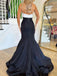 Sexy Sweetheart Mermaid Black Long Prom Dress With Trailing Online, OL299