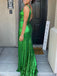 Sexy Square Sleeveless Mermaid Sequin Long Prom Dresses With Slit For Party Online, OL371