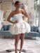 Cute Sweetheart Sleeveless A-line Satin Homecoming Dresses For Party Online, HD1118