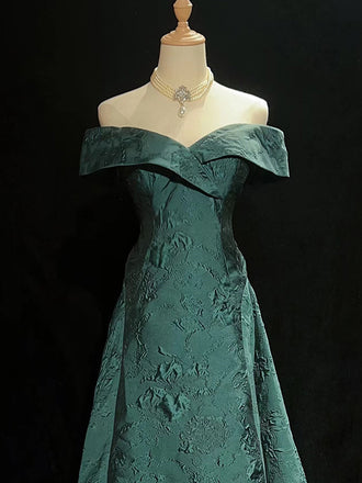 Formal Off-shoulder Sleeveless Knee-length A-line Satin Homecoming Dresses For Party Online, HD0915