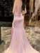 Elegant Sweetheart Sleeveless Mermaid Satin Long Evening Prom Dresses Online, OLP759