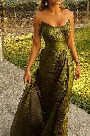 Charming Green Sweetheart Mermaid Long Prom Dress Ideas, Evening Party Dresses, OLP1495