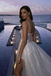 Fancy Silver Sequin Prom Gown Sheer Corset Bodice Mini Dress Tulle Overskirt,OLP2119