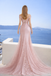 Glamorous Rose Gold Sequin Prom Dress Bardot Sleeves Luxury Cathedral Train,OLP2008